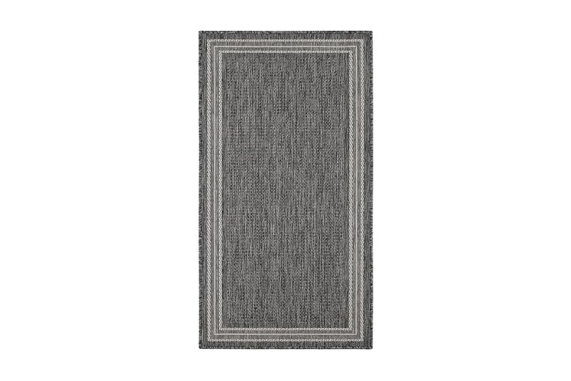 Madrid Frame Tæppe 80x340 cm Fladvævet - Grå - Tekstiler - Tæpper - Fladvævet tæppe