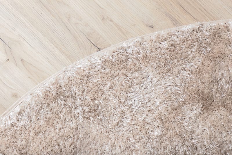 Mattis Tæppe Rund 200 cm - Beige - Tekstiler - Tæpper - Moderne tæppe - Bomuldstæpper