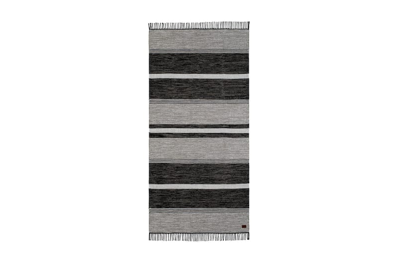 Merrie Tæppe 75x220 - Sort - Wiltontæpper - Små tæpper - Mønstrede tæpper