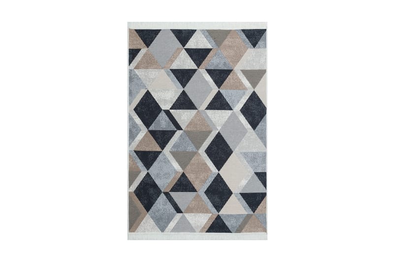 Mihriban Tæppe 160x230 cm - Beige/Sort/Hvid/Bomuld - Tekstiler - Tæpper