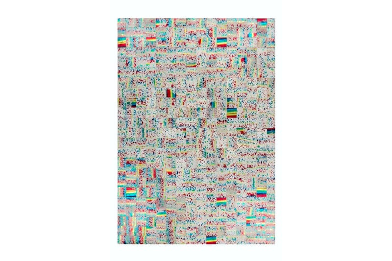 Patrdon Santa Tæppe 120x170 cm Flerfarvet/Læder - D-Sign - Wiltontæpper - Store tæpper - Mønstrede tæpper