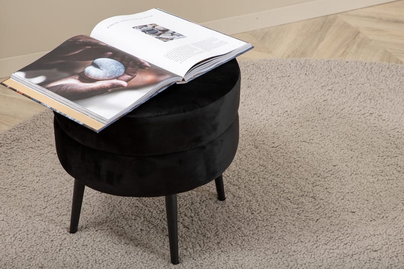 Teddy Ryatæppe Rund 200 cm - Grå - Tekstiler - Tæpper - Moderne tæppe - Ryatæpper