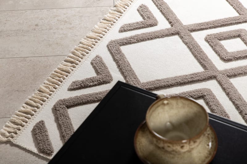 Towa Wiltontæppe 160x230 cm - Brun - Tekstiler - Tæpper - Moderne tæppe - Wiltontæpper