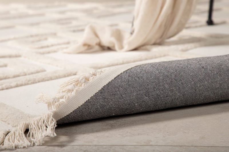 Towa Wiltontæppe 160x230 cm - Hvit - Tekstiler - Tæpper - Moderne tæppe - Wiltontæpper