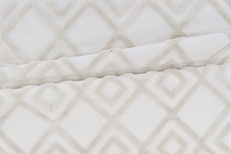 Towa Wiltontæppe 160x230 cm - Hvit - Tekstiler - Tæpper - Moderne tæppe - Wiltontæpper