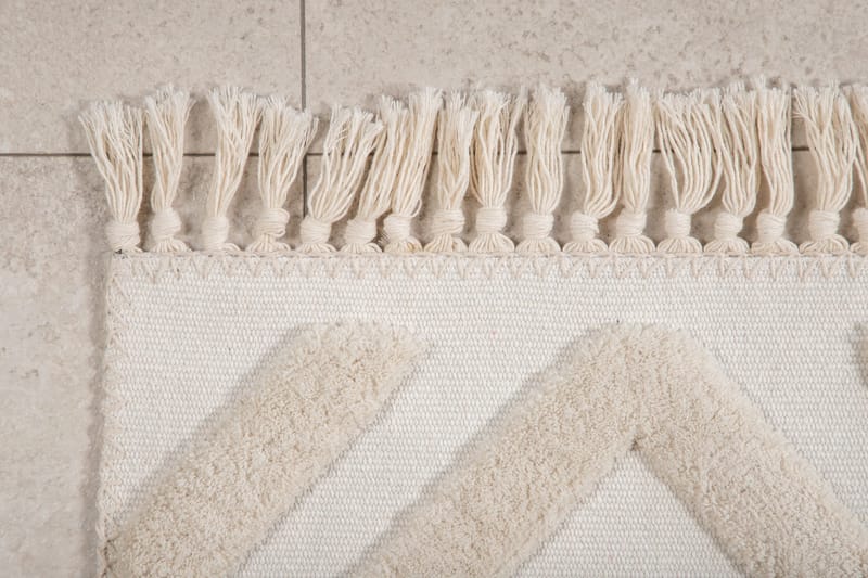 Towa Wiltontæppe 160x230 cm - Hvit - Tekstiler - Tæpper - Moderne tæppe - Wiltontæpper