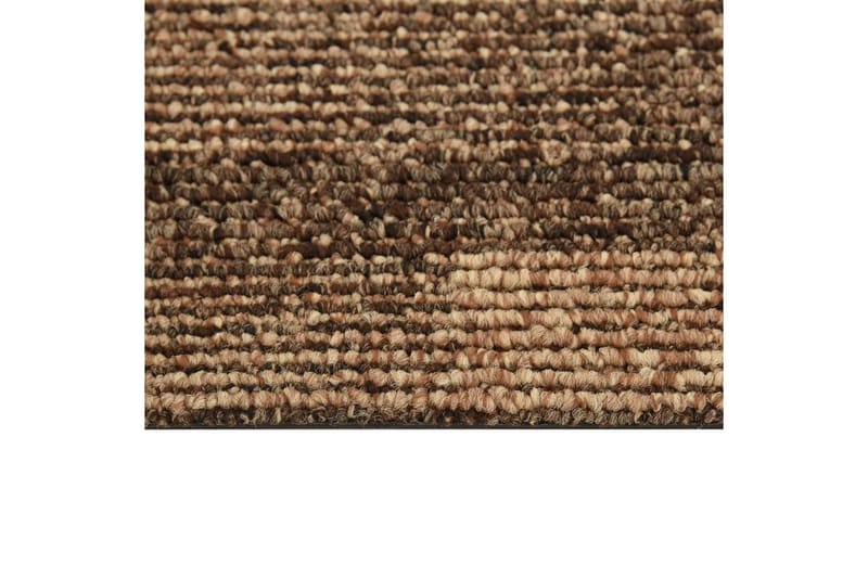 tæppefliser 20 stk. 5 m² brun - Brun - Væg til væg tæpper