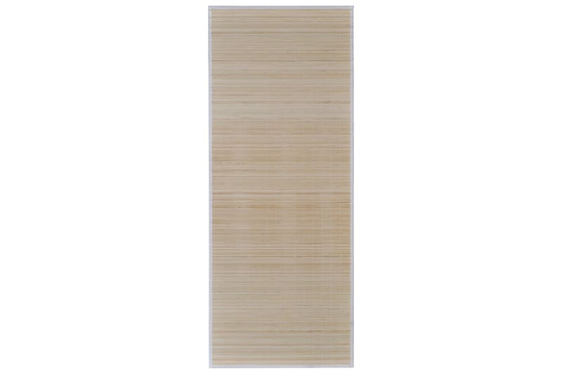tæpper 2 stk. 120 x 180 cm firkantet naturlig bambus - Tæpper
