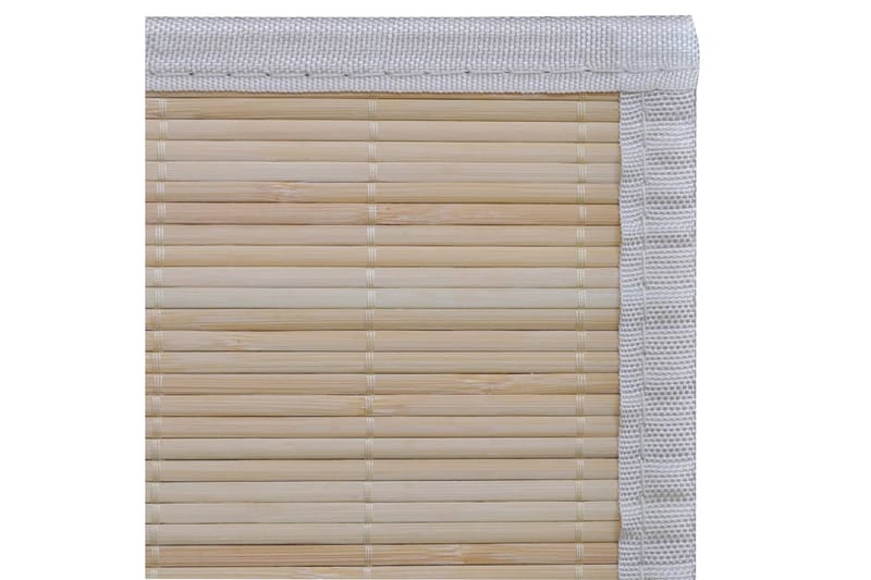 tæpper 2 stk. 120 x 180 cm firkantet naturlig bambus - Tekstiler - Tæpper