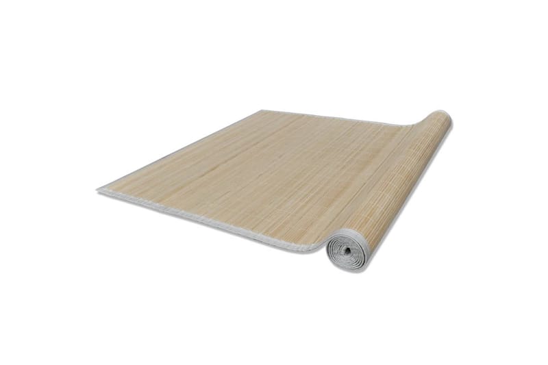 tæpper 2 stk. 120 x 180 cm firkantet naturlig bambus - Tekstiler - Tæpper