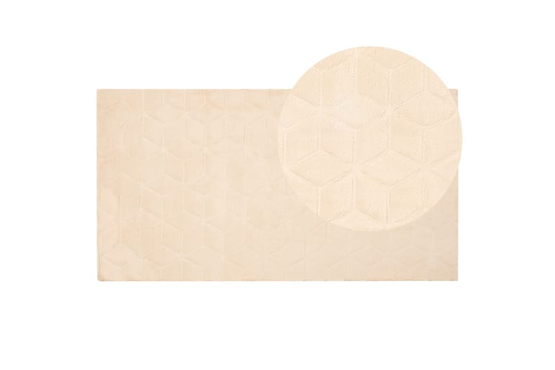 Thatta Skindtæppe 80x150 cm - Beige - Tekstiler - Tæpper - Pels & skindtæpper