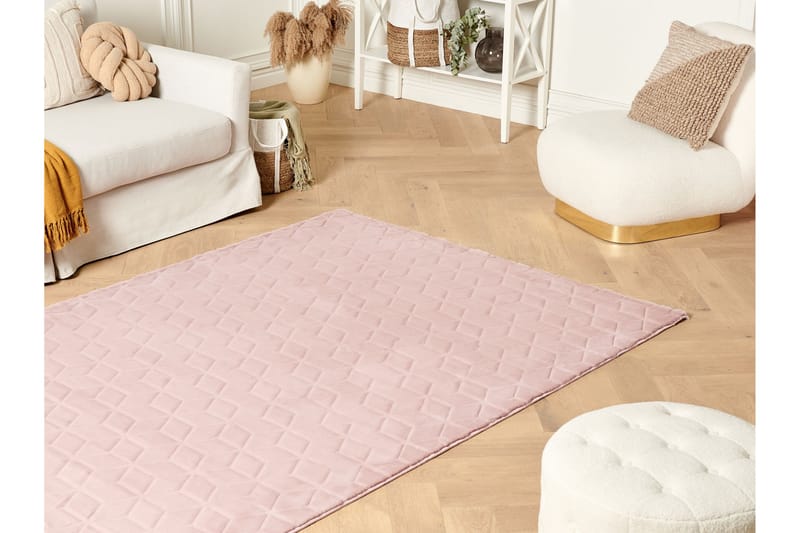 Thatta Skindtæppe 80x150 cm - Rosa - Tekstiler - Tæpper - Pels & skindtæpper