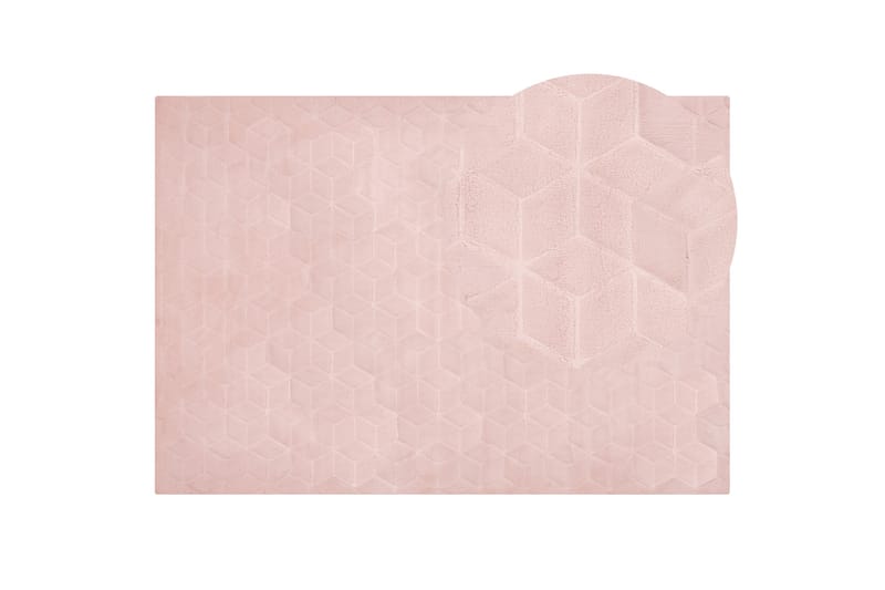 Thatta Skindtæppe 80x150 cm - Rosa - Tekstiler - Tæpper - Pels & skindtæpper