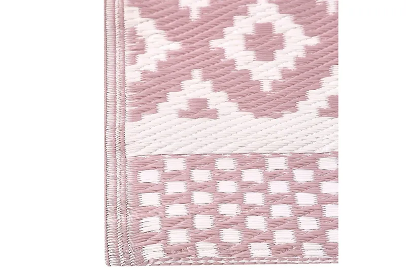 Udendørs tæppe Thane - Rosa, Hvid - Tekstiler - Tæpper - Udendørs tæpper
