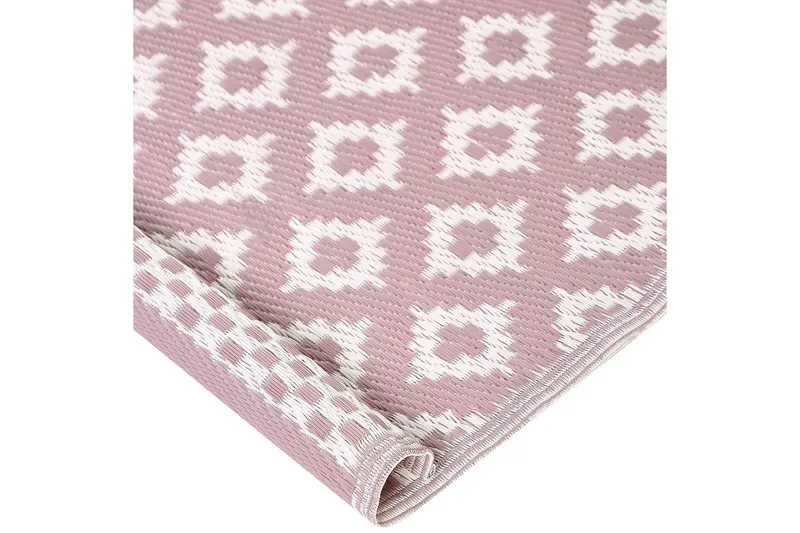 Udendørs tæppe Thane - Rosa, Hvid - Tekstiler - Tæpper - Udendørs tæpper