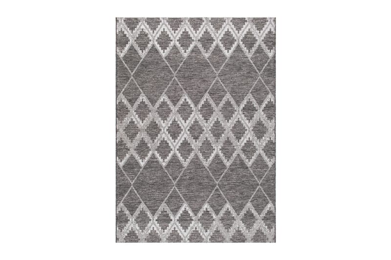 Athena Kilim Udendørstæppe 200x290 cm - Grå - Udendørs tæpper