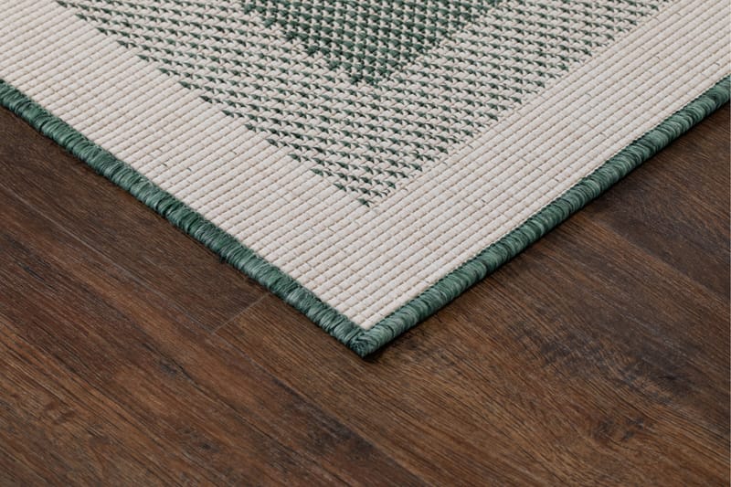 Havanna Frame Udendørstæppe 160x230 cm - Grøn - Tekstiler - Tæpper - Udendørs tæpper