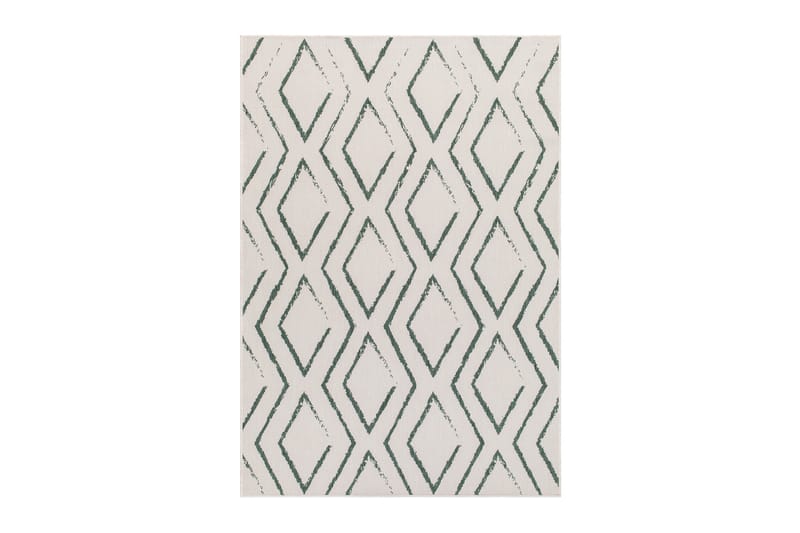 Havanna Romb Udendørstæppe 160x230 cm - Grøn - Tekstiler - Tæpper - Udendørs tæpper
