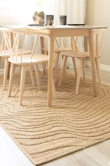 Maskinvævet tæppe KM Home Capri Modern 160x230 cm Jute - Jute - Tekstiler - Tæpper - Udendørs tæpper