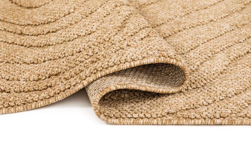 Maskinvævet tæppe KM Home Capri Modern 160x230 cm Jute - Jute - Tekstiler - Tæpper - Udendørs tæpper