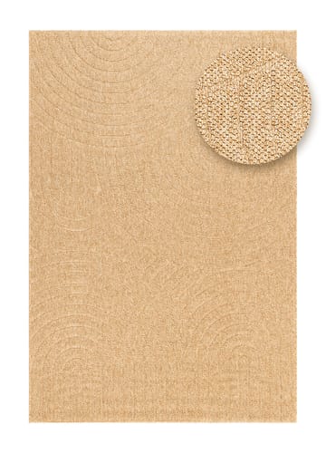 Maskinvævet tæppe KM Home Capri Zen 240x340 cm Jute - jute - Tekstiler - Tæpper - Udendørs tæpper
