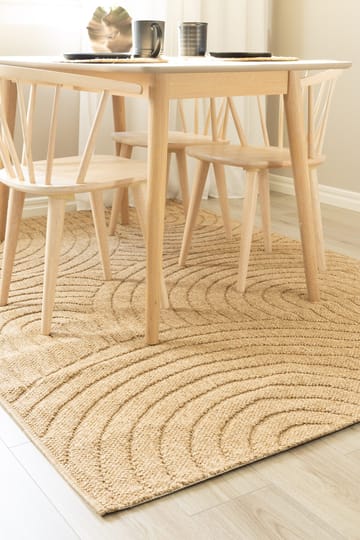 Maskinvævet tæppe KM Home Capri Zen 240x340 cm Jute - jute - Tekstiler - Tæpper - Udendørs tæpper