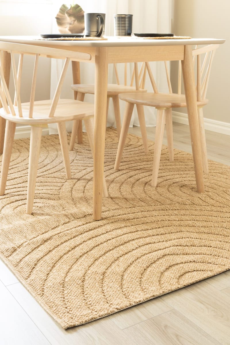 Maskinvævet tæppe KM Home Capri Zen 240x340 cm Jute - jute - Tekstiler - Tæpper - Udendørs tæpper
