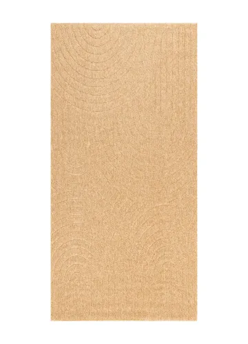 Maskinvævet tæppe KM Home Capri Zen 80x150 cm Jute - Jute - Tekstiler - Tæpper - Udendørs tæpper