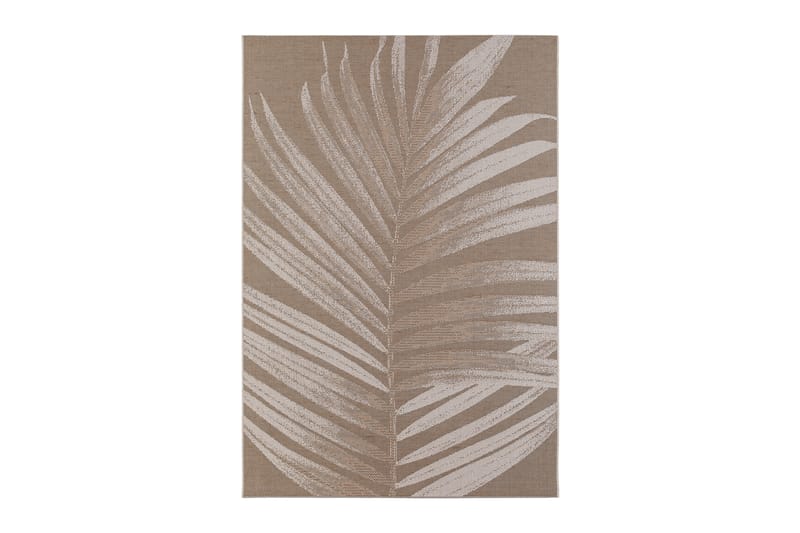 Panama Leaf Udendørstæppe 160x230 cm - Natur - Udendørs tæpper