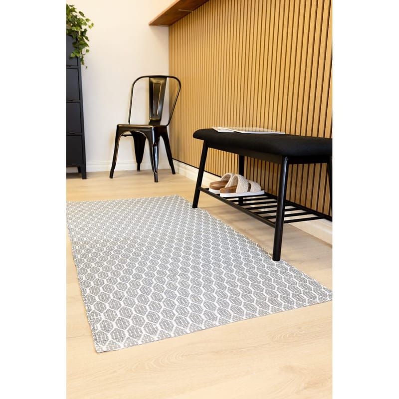 Plasttæppe Hilma Link - 70x200 cm, Grå - Tekstiler - Tæpper - Udendørs tæpper - Plasttæpper
