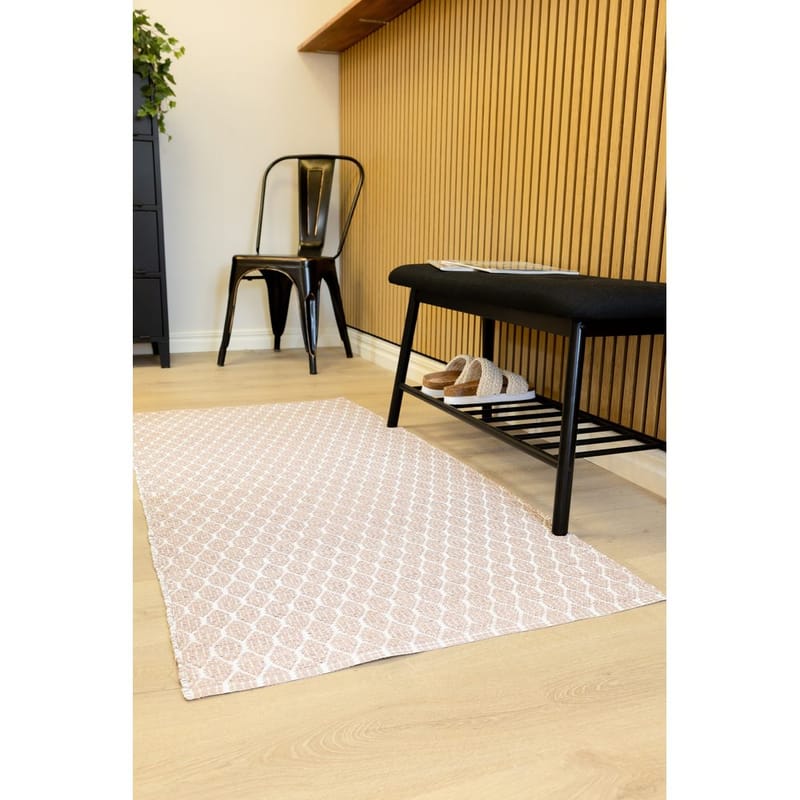 Plasttæppe Hilma Link - 70x200 cm, Rosa - Tekstiler - Tæpper - Udendørs tæpper - Plasttæpper