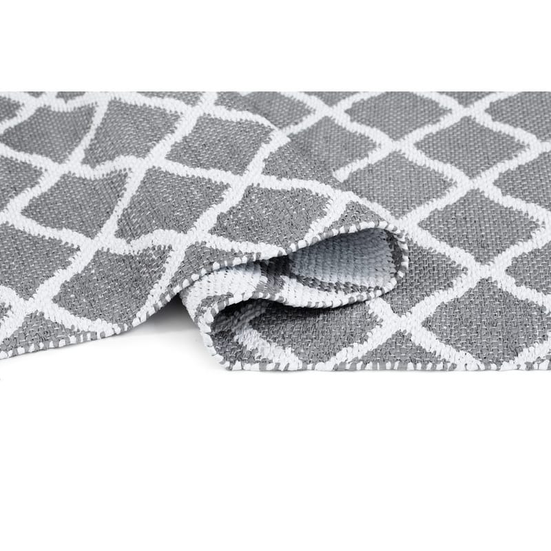 Plasttæppe Hilma Wave - 70x150 cm, Grå - Tekstiler - Tæpper - Udendørs tæpper - Plasttæpper