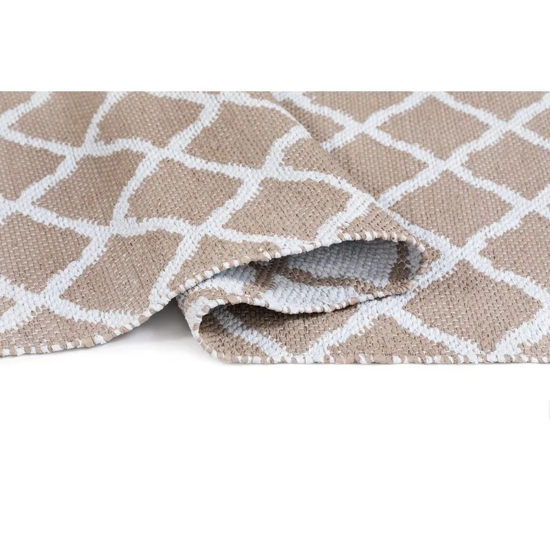 Plasttæppe Hilma Wave - 70x150 cm, Linned - Tekstiler - Tæpper - Udendørs tæpper - Plasttæpper