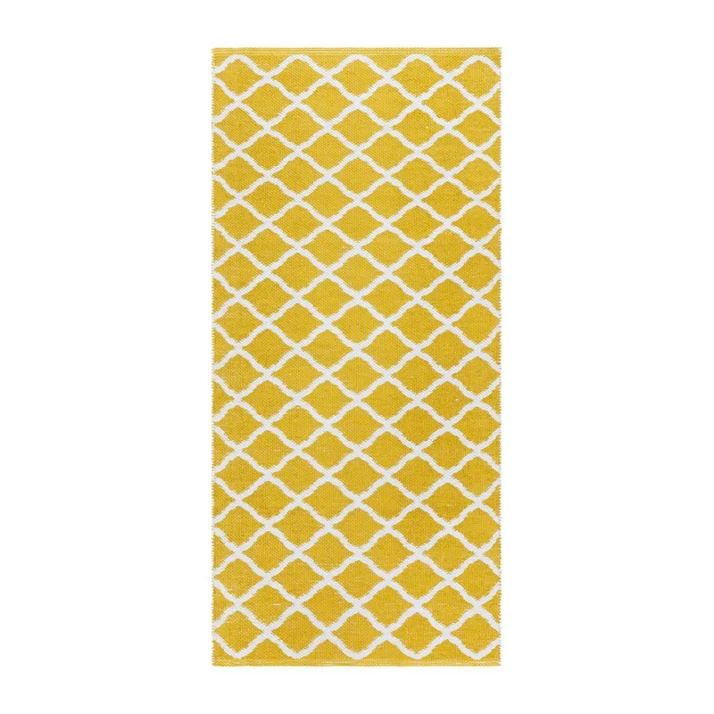 Plasttæppe Hilma Wave, 70x250 cm, Gul