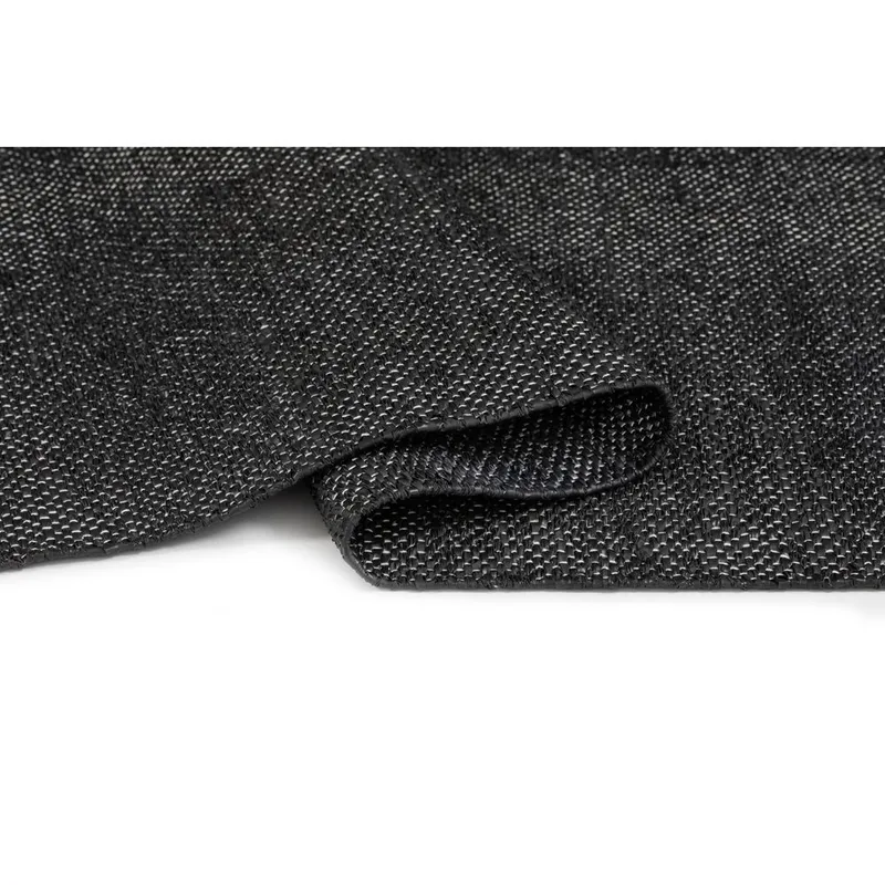 Plasttæppe Hilma Plain - 70x150 cm, Sort - Tekstiler - Tæpper - Udendørs tæpper - Plasttæpper