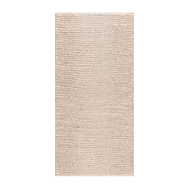 Plasttæppe Hilma Plain - 70x250 cm, Linned - Tekstiler - Tæpper - Udendørs tæpper - Plasttæpper
