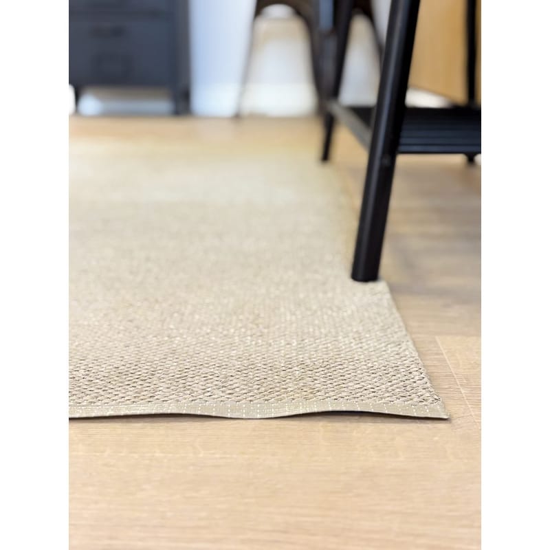 Plasttæppe Hilma Plain - 70x250 cm, Linned - Tekstiler - Tæpper - Udendørs tæpper - Plasttæpper