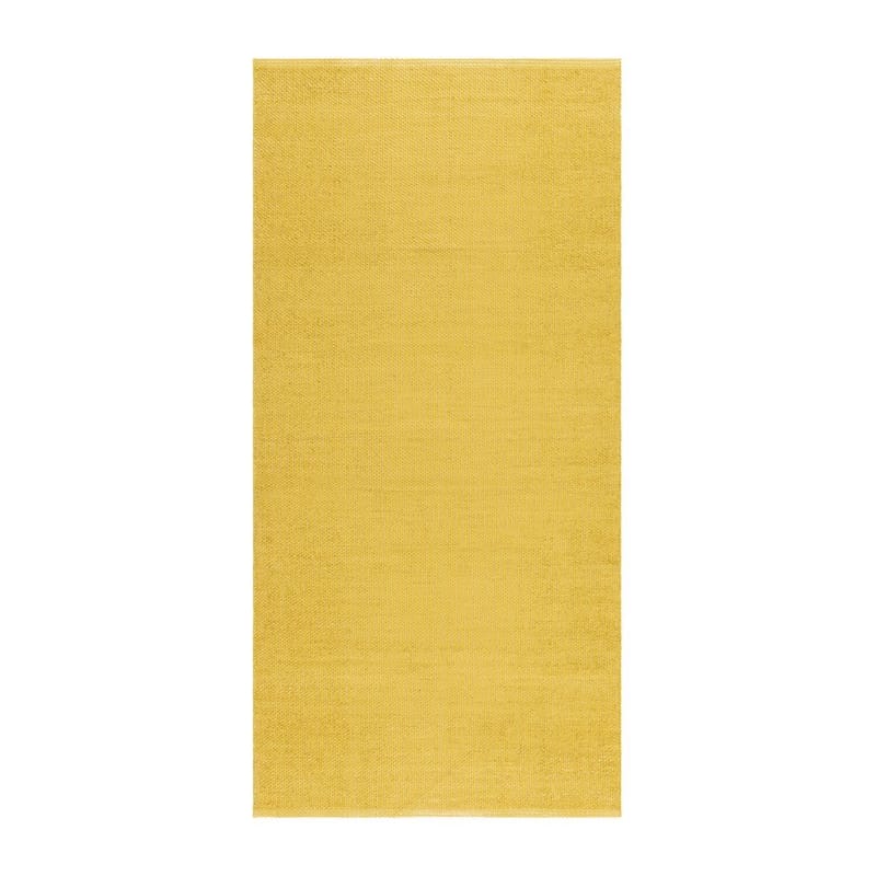 Plasttæppe Hilma Plain - 150x220 cm, Gul - Tekstiler - Tæpper - Udendørs tæpper - Plasttæpper