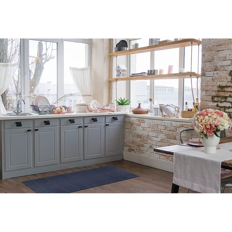 Plasttæppe Hilma Plain - 150x220 cm, Blå - Tekstiler - Tæpper - Udendørs tæpper - Plasttæpper