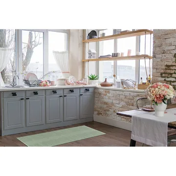 Plasttæppe Hilma Plain - 70x200 cm, Grøn - Tekstiler - Tæpper - Moderne tæppe - Wiltontæpper