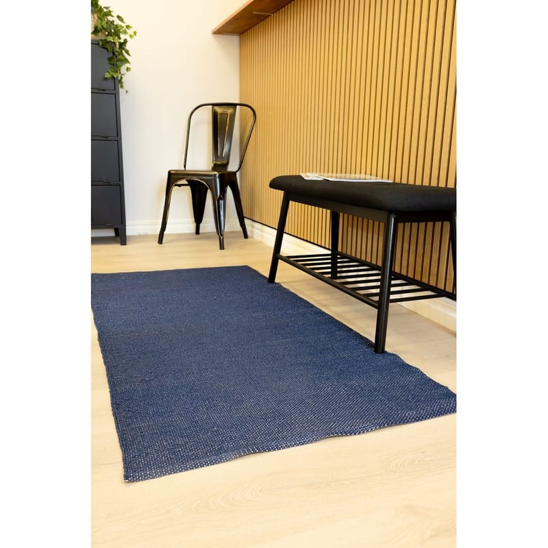 Plasttæppe Hilma Plain - 70x300 cm, Blå - Tekstiler - Tæpper - Udendørs tæpper - Plasttæpper