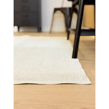 Plasttæppe Hilma Plain - 70x200 cm, Hvid - Tekstiler - Tæpper - Moderne tæppe - Wiltontæpper