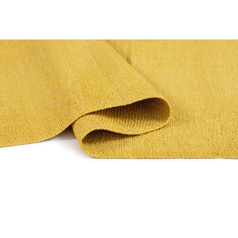 Plasttæppe Hilma Plain - 150x220 cm, Gul - Tekstiler - Tæpper - Udendørs tæpper - Plasttæpper