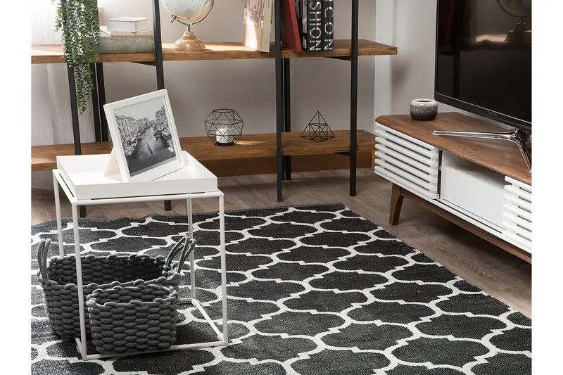 Aladana tæppe 140 | 200 cm - Sort - Tekstiler - Tæpper - Udendørs tæpper - Plasttæpper