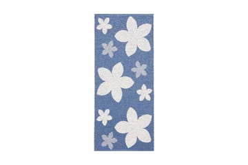 Flower kludetæppe 70x450 cm Blå