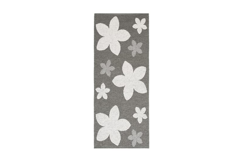 flower Plastiktæppe  150x150 Vendbar PVC Grå - Horredsmattan - Små tæpper - Kludetæpper