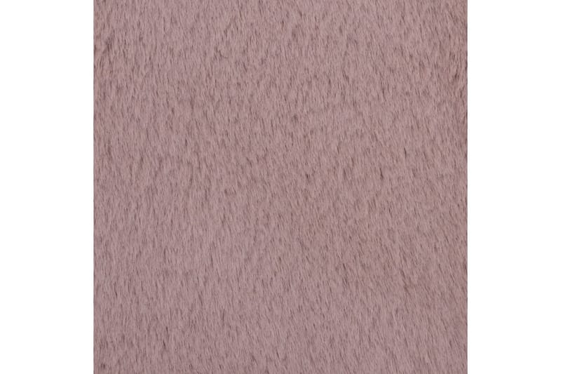 gulvtæppe 180x270 cm kunstig kaninpels gammelrosa - Lyserød - Køkkenmåtte - Plasttæpper - Hall måtte
