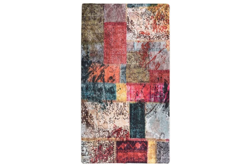 gulvtæppe 190x300 cm skridsikkert og vaskbart - Flerfarvet - Tekstiler - Tæpper - Udendørs tæpper - Plasttæpper