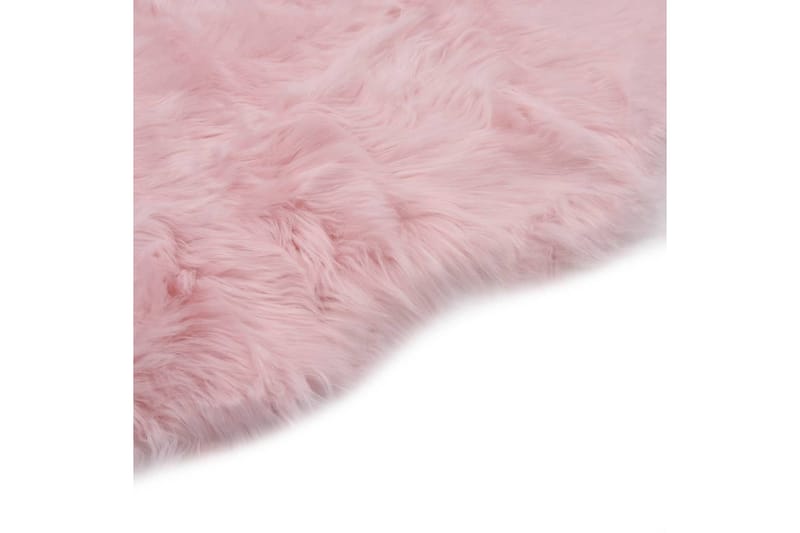 gulvtæppe 60 x 90 cm kunstigt fåreskind pink - Køkkenmåtte - Plasttæpper - Hall måtte