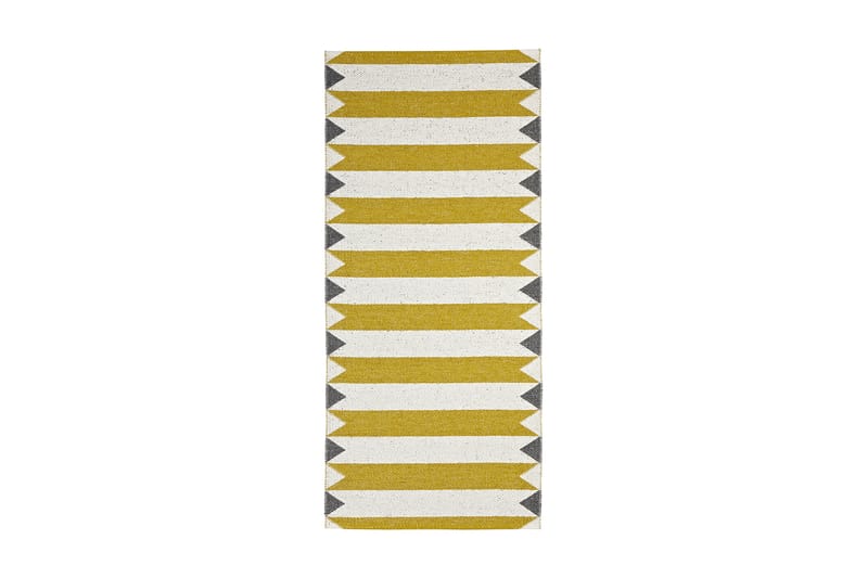 Peak plastiktæppe 200x300 Vendbar PVC gul - Horredsmattan - Små tæpper - Kludetæpper